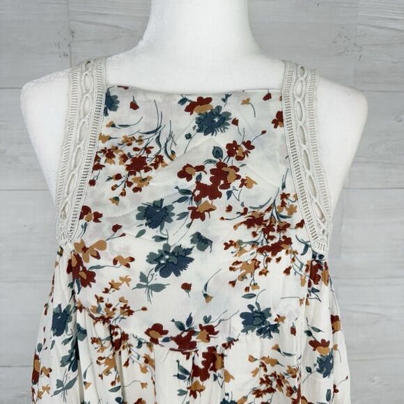 dRA Los Angeles Square Neck Shift Dress Size S Floral Mini Beach Spring Summer - Picture 3 of 13